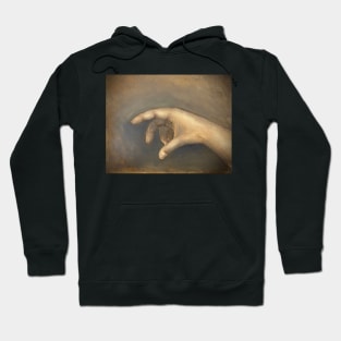 Portrait of A Hand Oil on Canvas Painting Hoodie